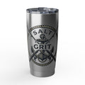 Salt & Grit Anchor 20oz Tumbler — Nautical Stainless Steel Travel Cup