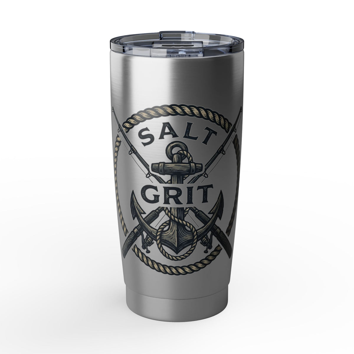 Salt & Grit Anchor 20oz Tumbler — Nautical Stainless Steel Travel Cup