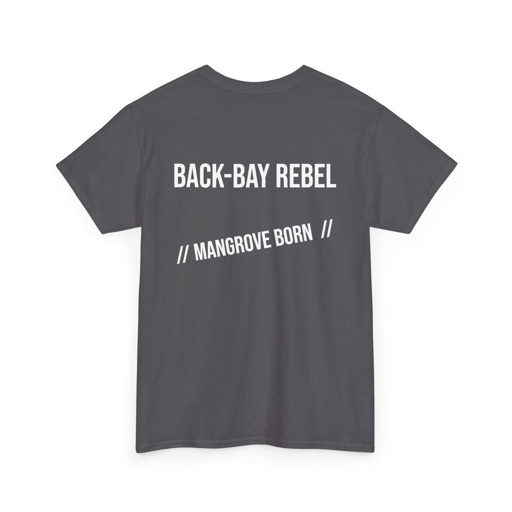 Fishing T-Shirt — "Back-Bay Rebel" Mangrove Born Graphic Tee