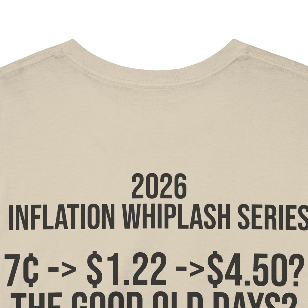 Gas Pump Tee — Retro Fuel Graphic Shirt with “2026 Inflation Whiplash Series” Back Text