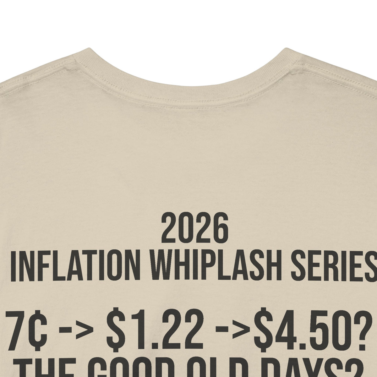 Gas Pump Tee — Retro Fuel Graphic Shirt with “2026 Inflation Whiplash Series” Back Text