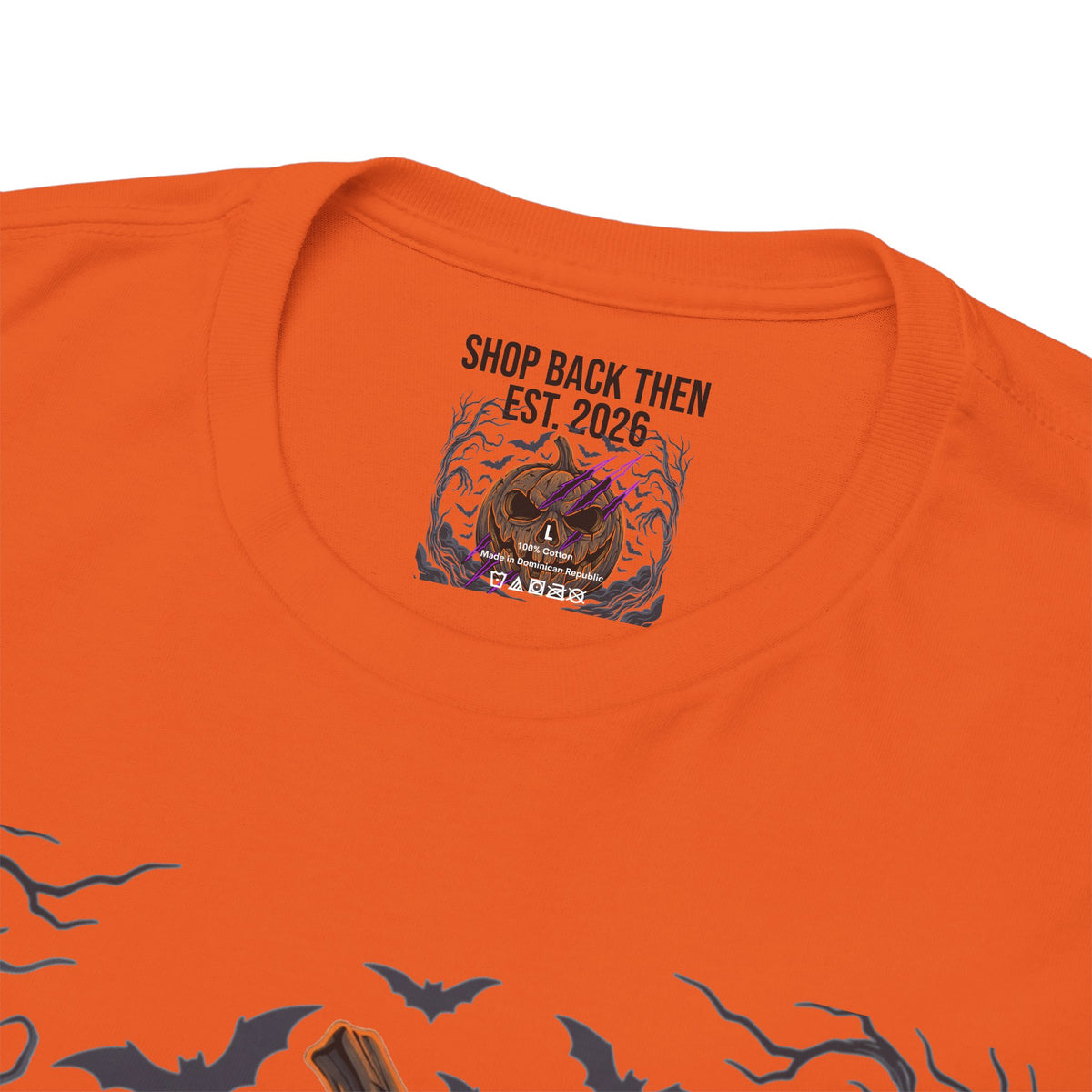 Jack-O'-Lantern Horror Tee — Creepy Pumpkin Gothic Halloween Shirt