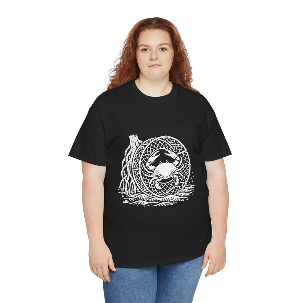 Crab Crew Graphic Tee — "Hauling Rebels Blue Crab Crew" Cotton T-Shirt