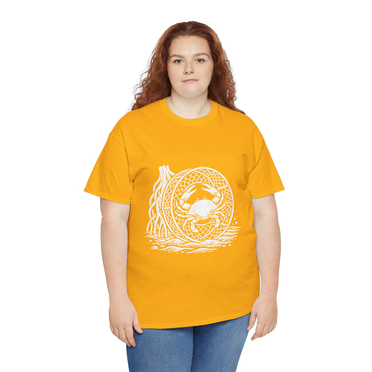 Crab Crew Graphic Tee — "Hauling Rebels Blue Crab Crew" Cotton T-Shirt