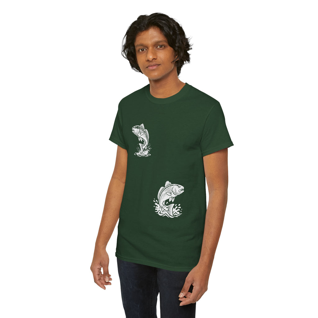 Go Track a Redfish Tee — Fishing Graphic T-Shirt with 'The Apps Are Tracking You' Slogan