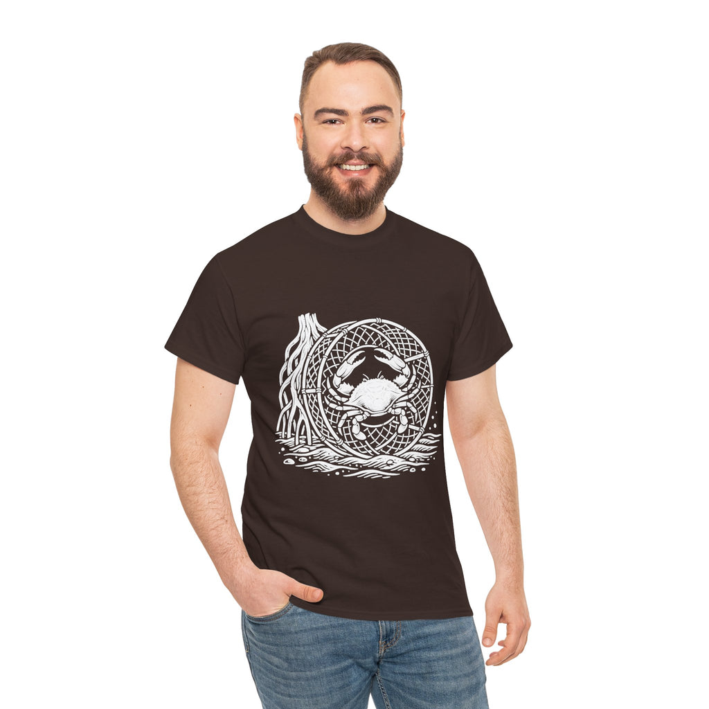 Crab Crew Graphic Tee — "Hauling Rebels Blue Crab Crew" Cotton T-Shirt