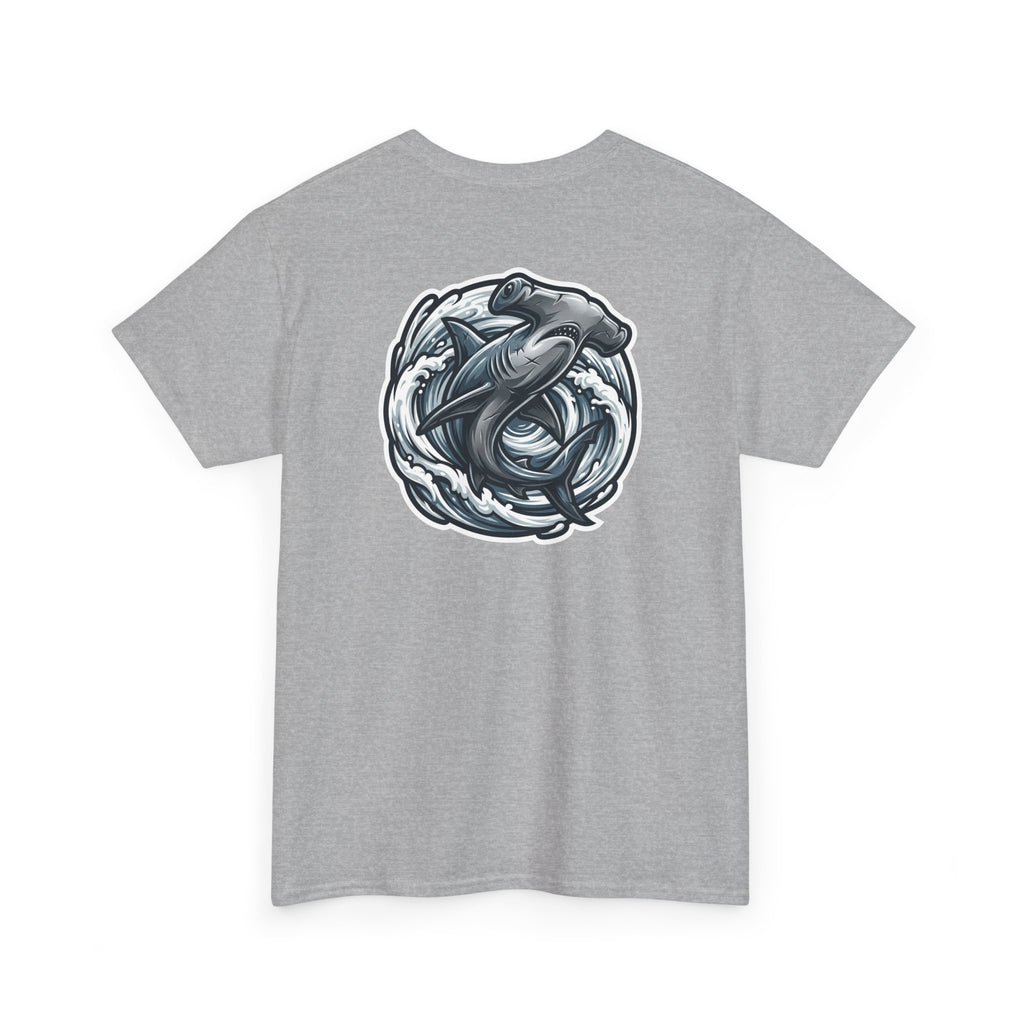 Shark Circle Tee — 'Salt & Grit' Nautical Graphic T-Shirt