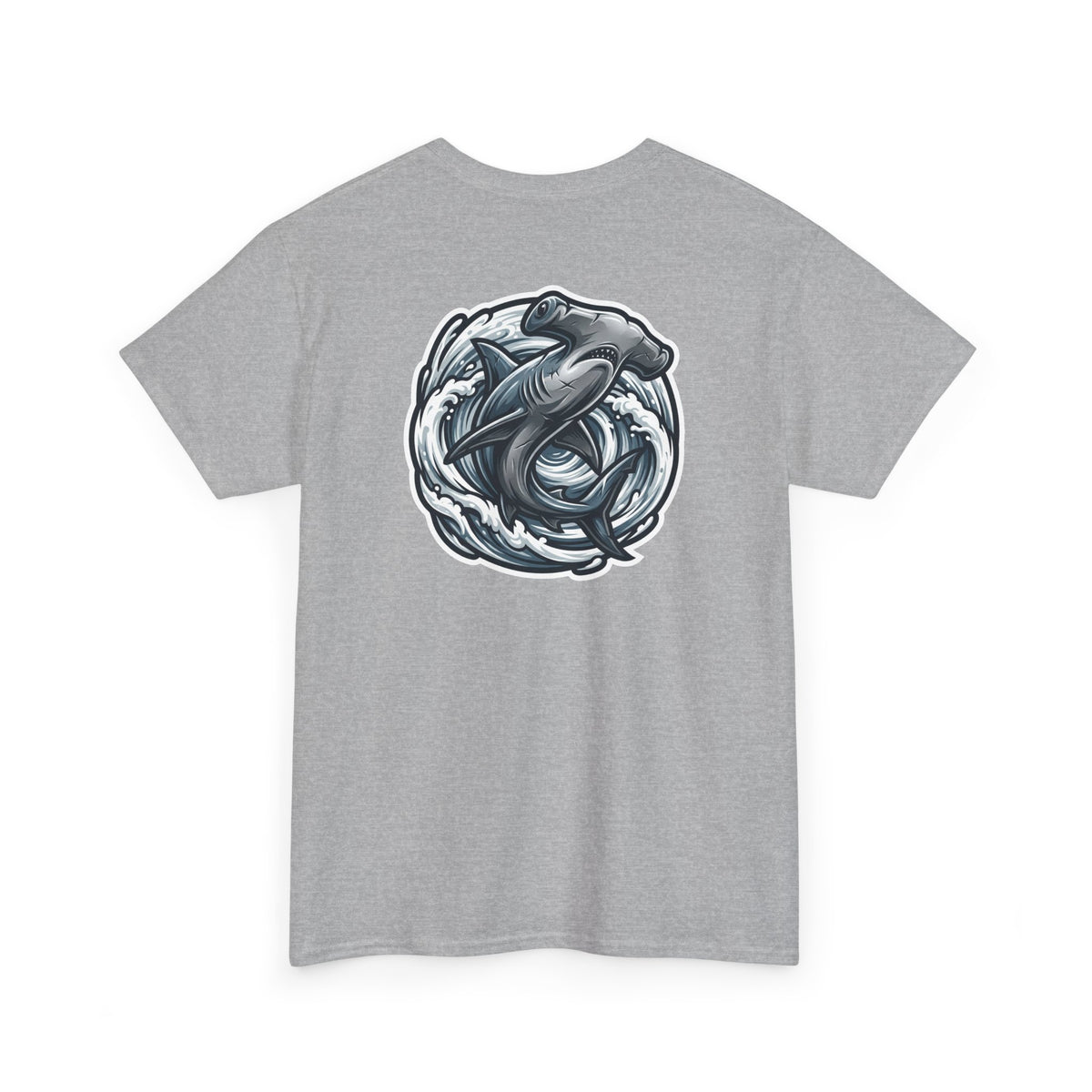 Shark Circle Tee — 'Salt & Grit' Nautical Graphic T-Shirt