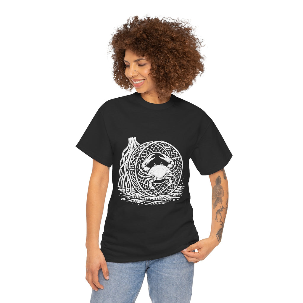 Crab Crew Graphic Tee — "Hauling Rebels Blue Crab Crew" Cotton T-Shirt