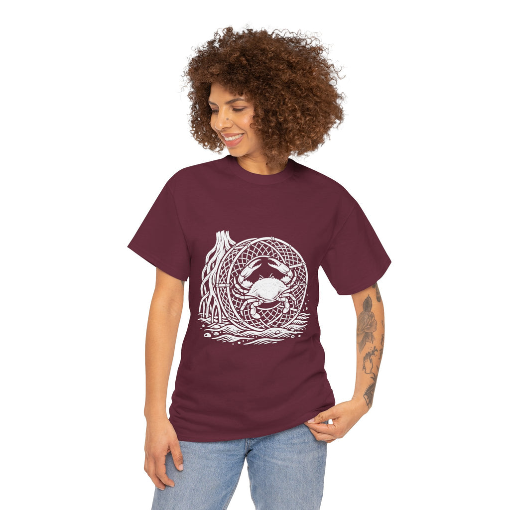 Crab Crew Graphic Tee — "Hauling Rebels Blue Crab Crew" Cotton T-Shirt