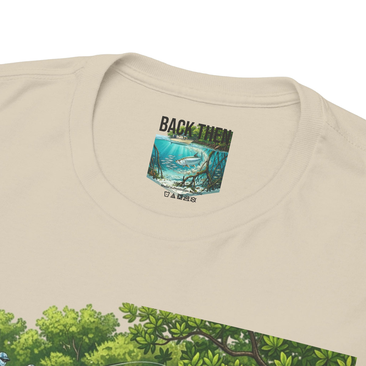 Fishing T-Shirt — "Back-Bay Rebel" Mangrove Born Graphic Tee