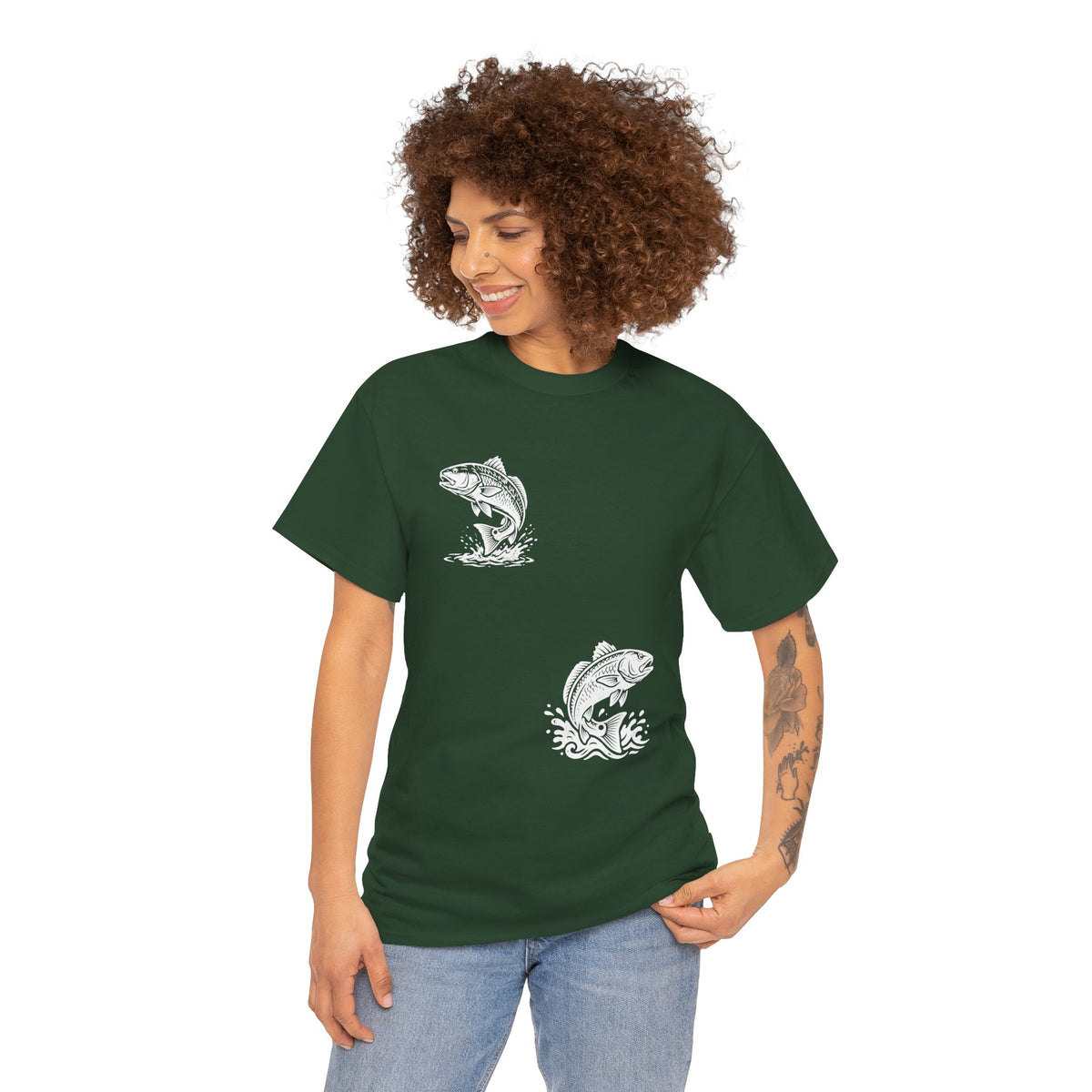 Go Track a Redfish Tee — Fishing Graphic T-Shirt with 'The Apps Are Tracking You' Slogan