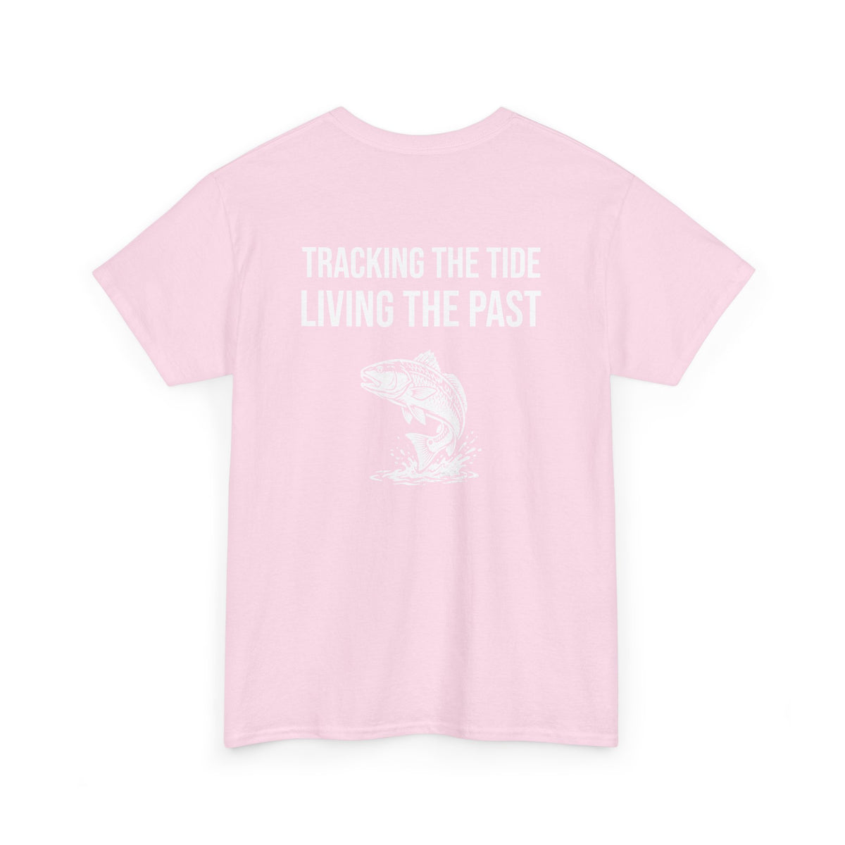 Fishing Tee — "Tracking the Tide, Living the Past" Graphic Shirt