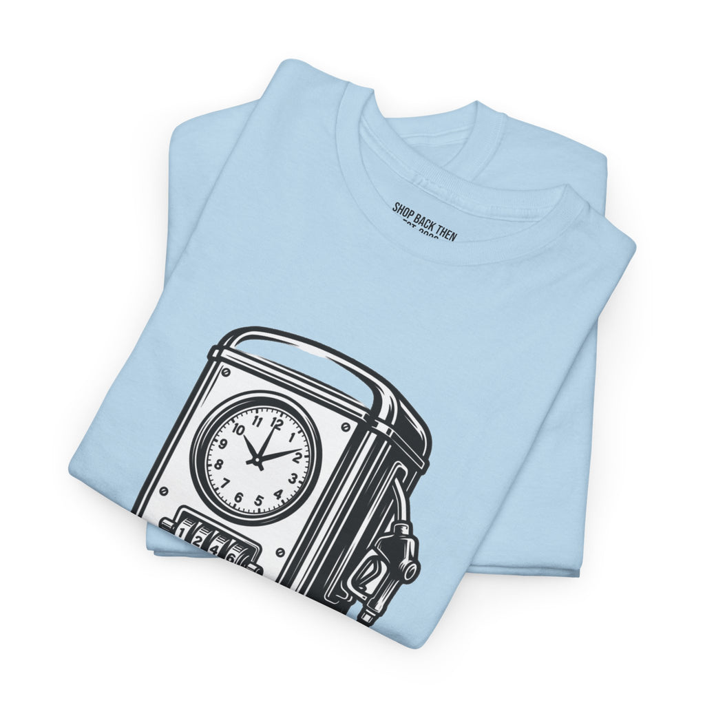 Vintage Gas Pump T‑Shirt — 1955 Retro Fuel Station Tee