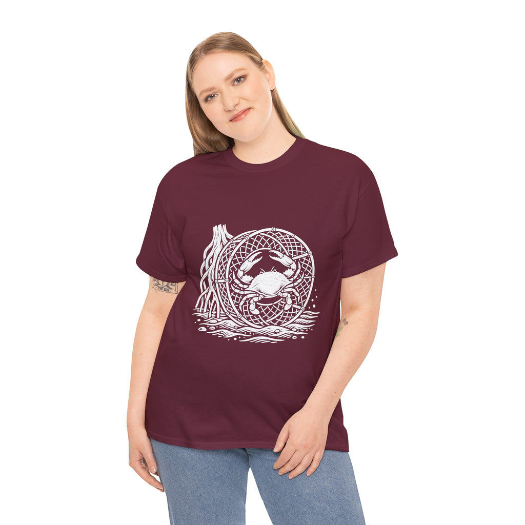 Crab Crew Graphic Tee — "Hauling Rebels Blue Crab Crew" Cotton T-Shirt