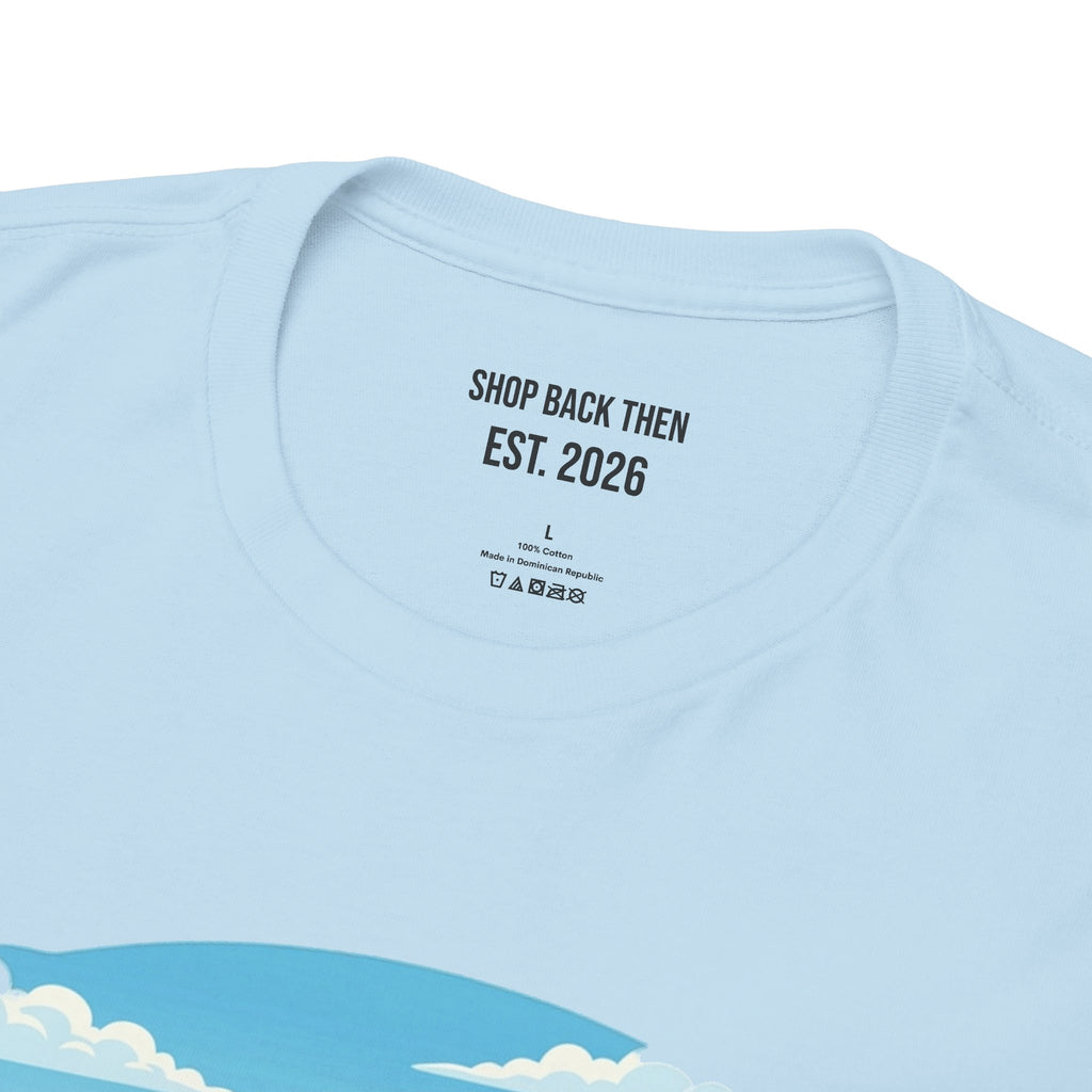 Fishing Tee — "Tracking the Tide, Living the Past" Graphic Shirt