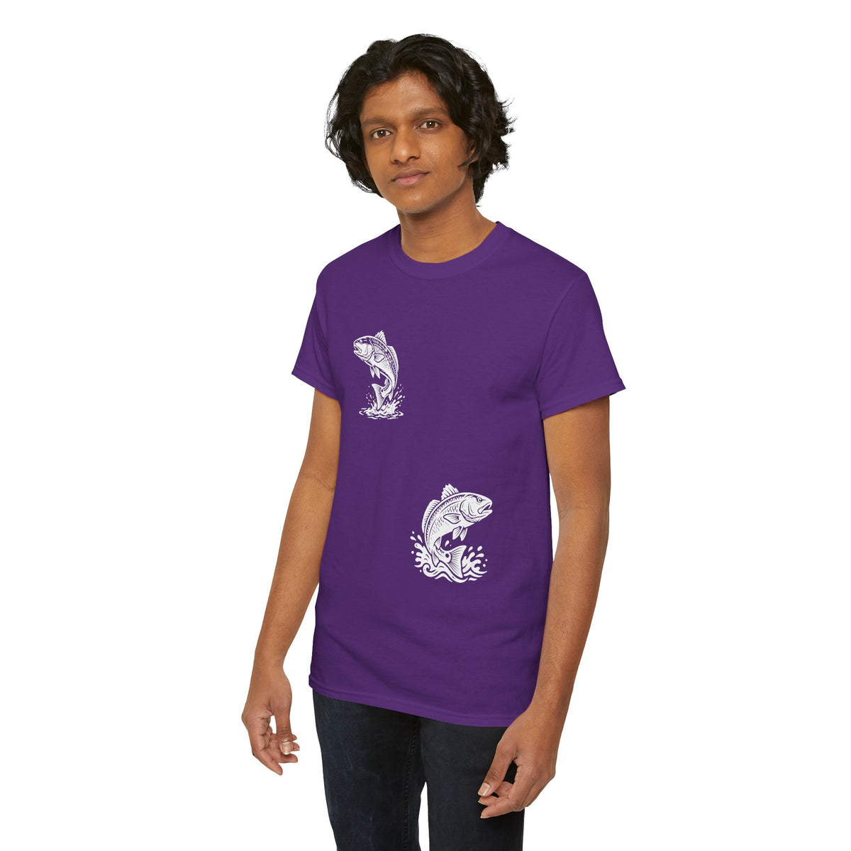 Go Track a Redfish Tee — Fishing Graphic T-Shirt with 'The Apps Are Tracking You' Slogan