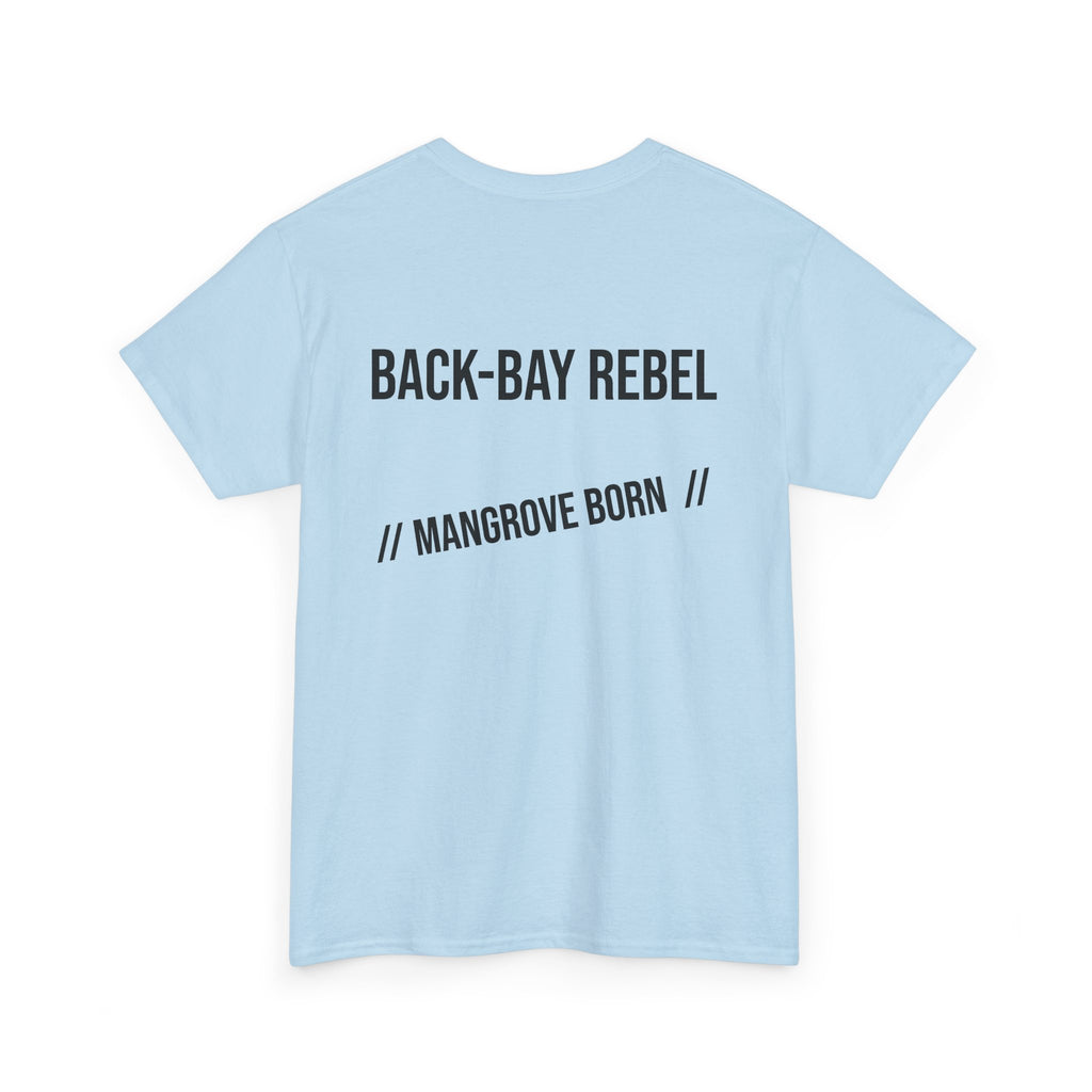 Fishing T-Shirt — "Back-Bay Rebel" Mangrove Born Graphic Tee