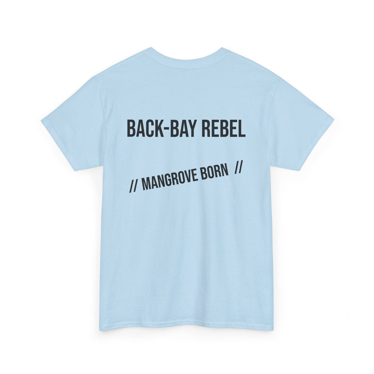 Fishing T-Shirt — "Back-Bay Rebel" Mangrove Born Graphic Tee