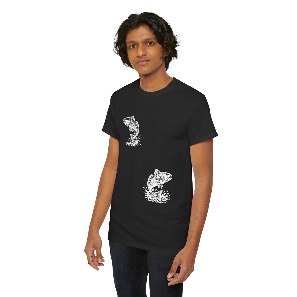 Go Track a Redfish Tee — Fishing Graphic T-Shirt with 'The Apps Are Tracking You' Slogan