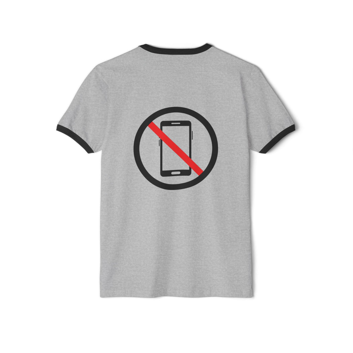 Ringer T-Shirt "I Miss The Days When The Only Thing Vibrating..." – No Phone Graphic