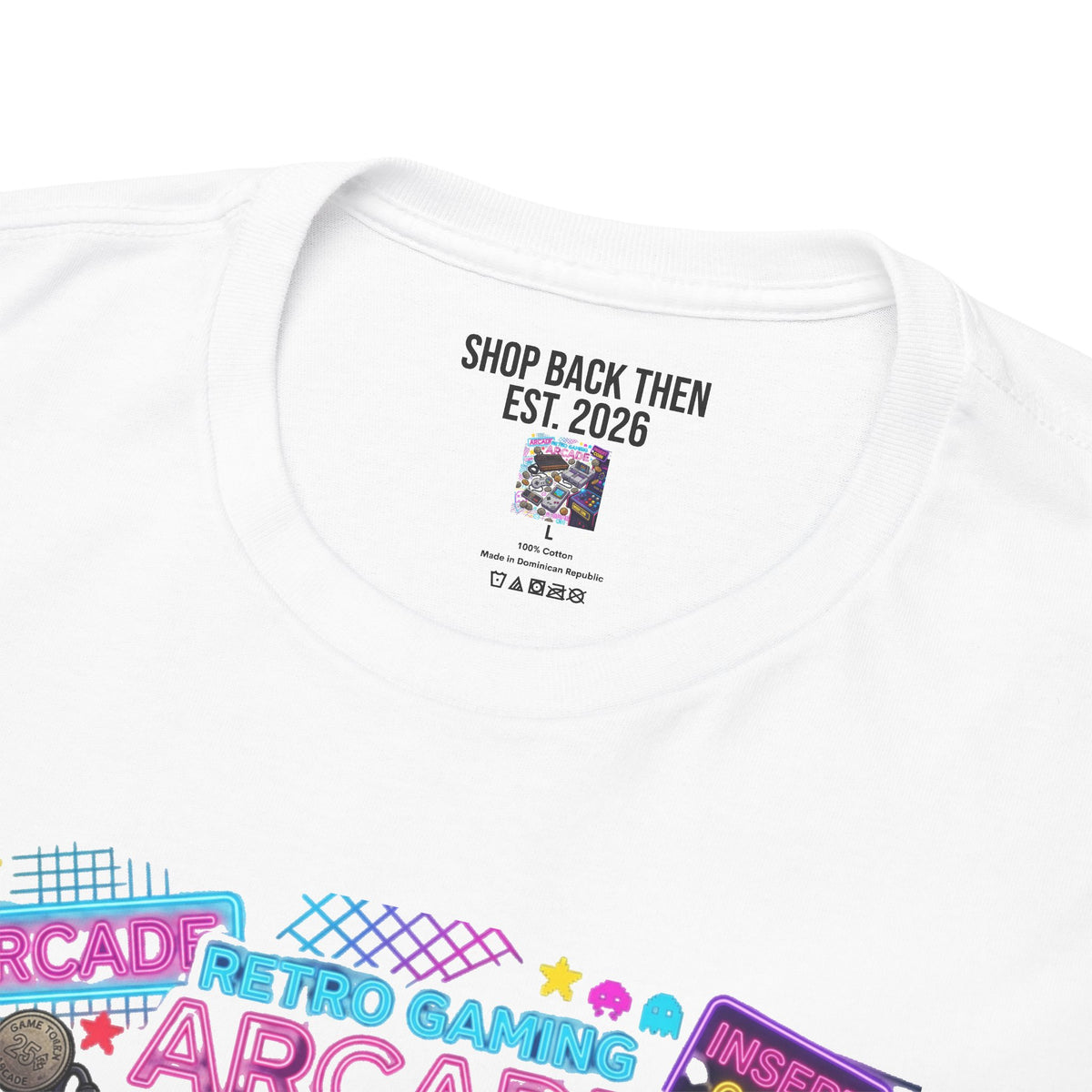Retro Arcade Gaming T-Shirt — Classic Consoles & Cabinets Graphic Tee