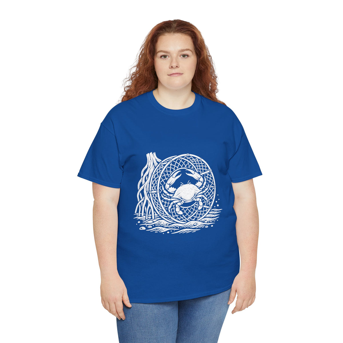 Crab Crew Graphic Tee — "Hauling Rebels Blue Crab Crew" Cotton T-Shirt