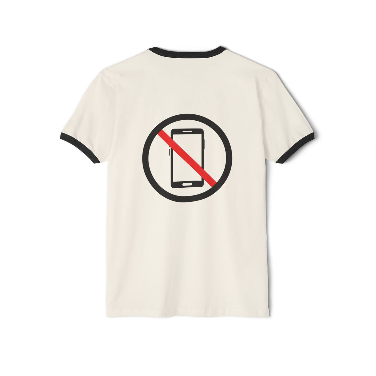 Ringer T-Shirt "I Miss The Days When The Only Thing Vibrating..." – No Phone Graphic