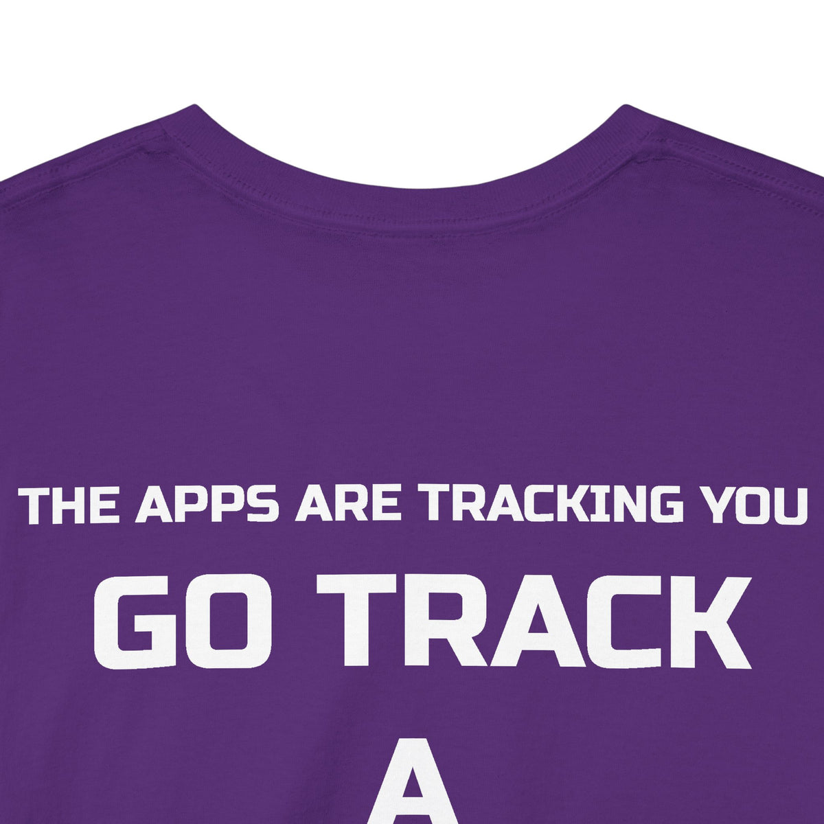 Go Track a Redfish Tee — Fishing Graphic T-Shirt with 'The Apps Are Tracking You' Slogan