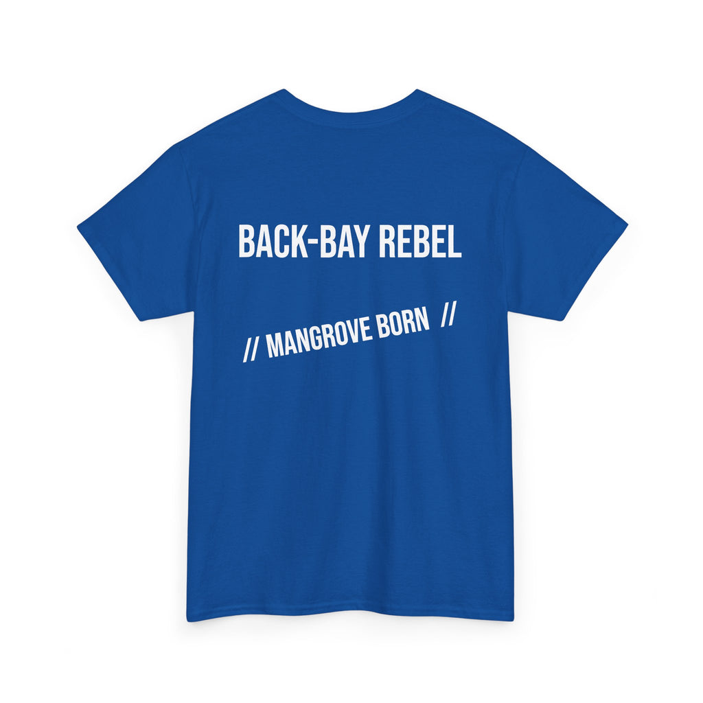 Fishing T-Shirt — "Back-Bay Rebel" Mangrove Born Graphic Tee