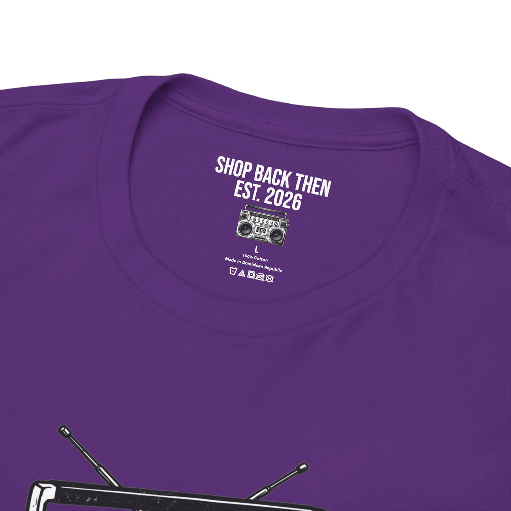 Vintage Boombox T-Shirt – Retro Cassette Player Graphic Tee